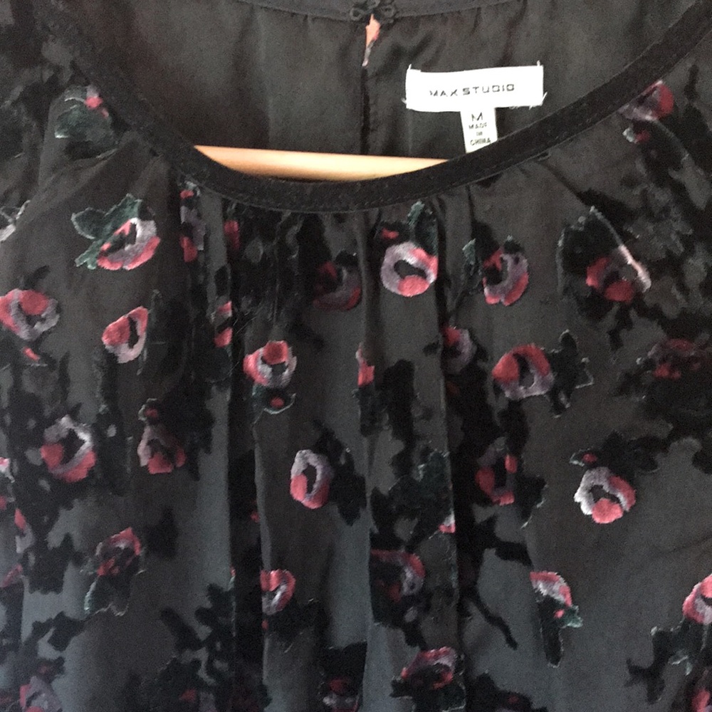 Max Studio Velvet Burnout Dress